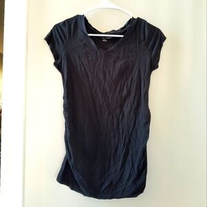 Black Women's Top Maternity Shirt Tshirt XS